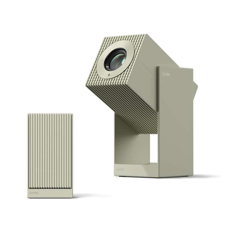 WANBO Cube 2 Pro Proyector Portátil, Android TV con Netflix Oficial, 500 ANSI 1080P Full HD Nativa