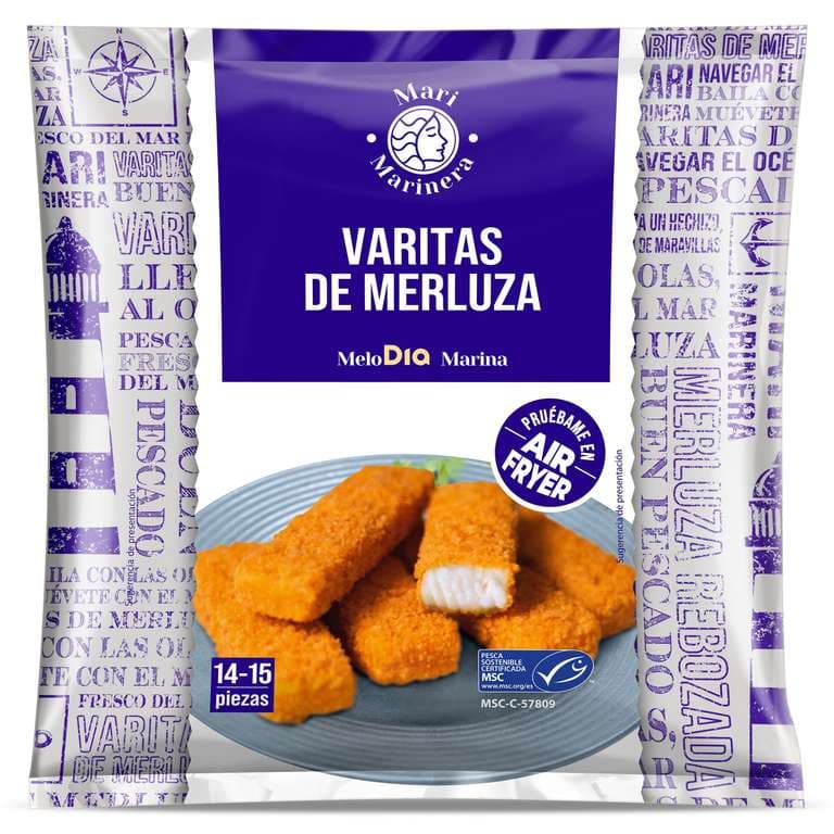 Varitas de merluza MSC Dia Mari Marinera 450 g, compatible con Air Fryer